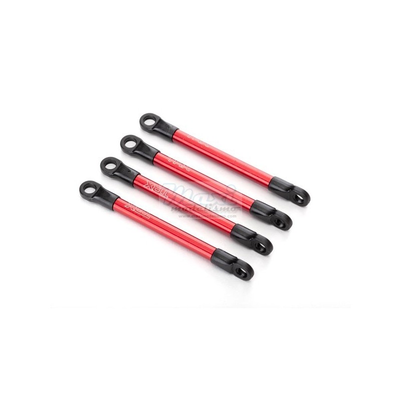 PUSH RODS, ALUMINIUM (red-anodized) (4)