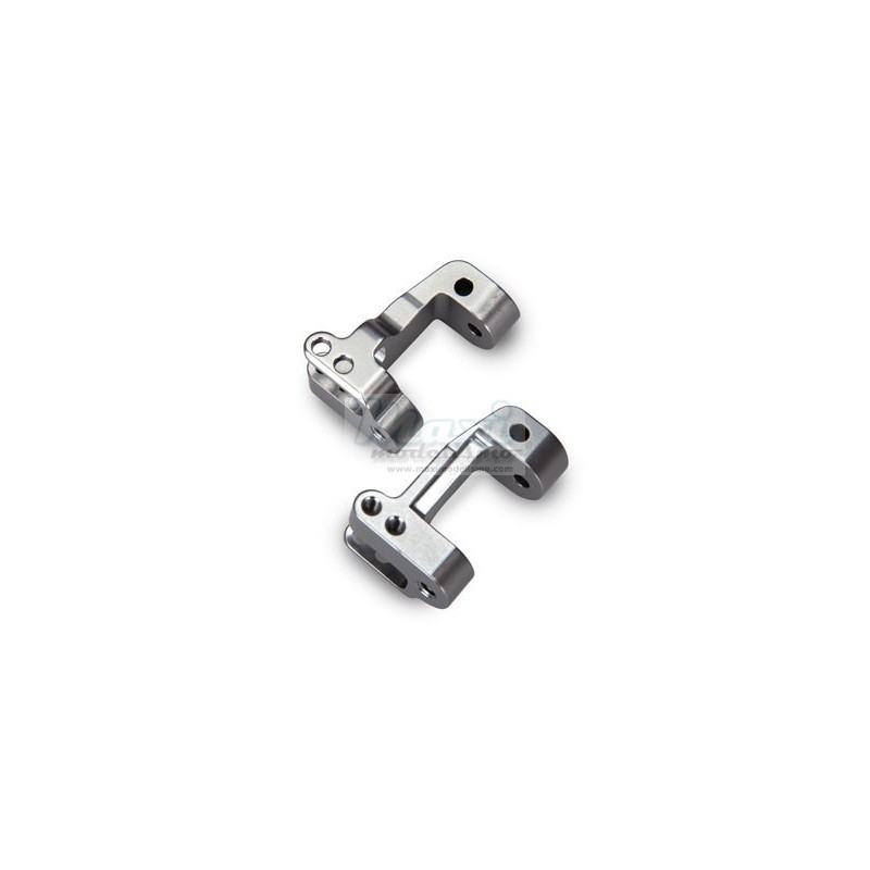 CASTER BLOCKS 25-degree Titanium-Anodized 6061-T6 Aluminum (left & right)
