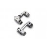 CASTER BLOCKS 25-degree Titanium-Anodized 6061-T6 Aluminum (left & right)