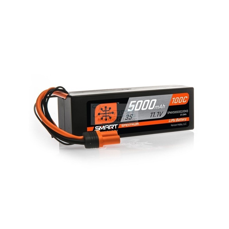 SMART LiPo 5000mAh 11.1V 3S 100C Hardcase IC3